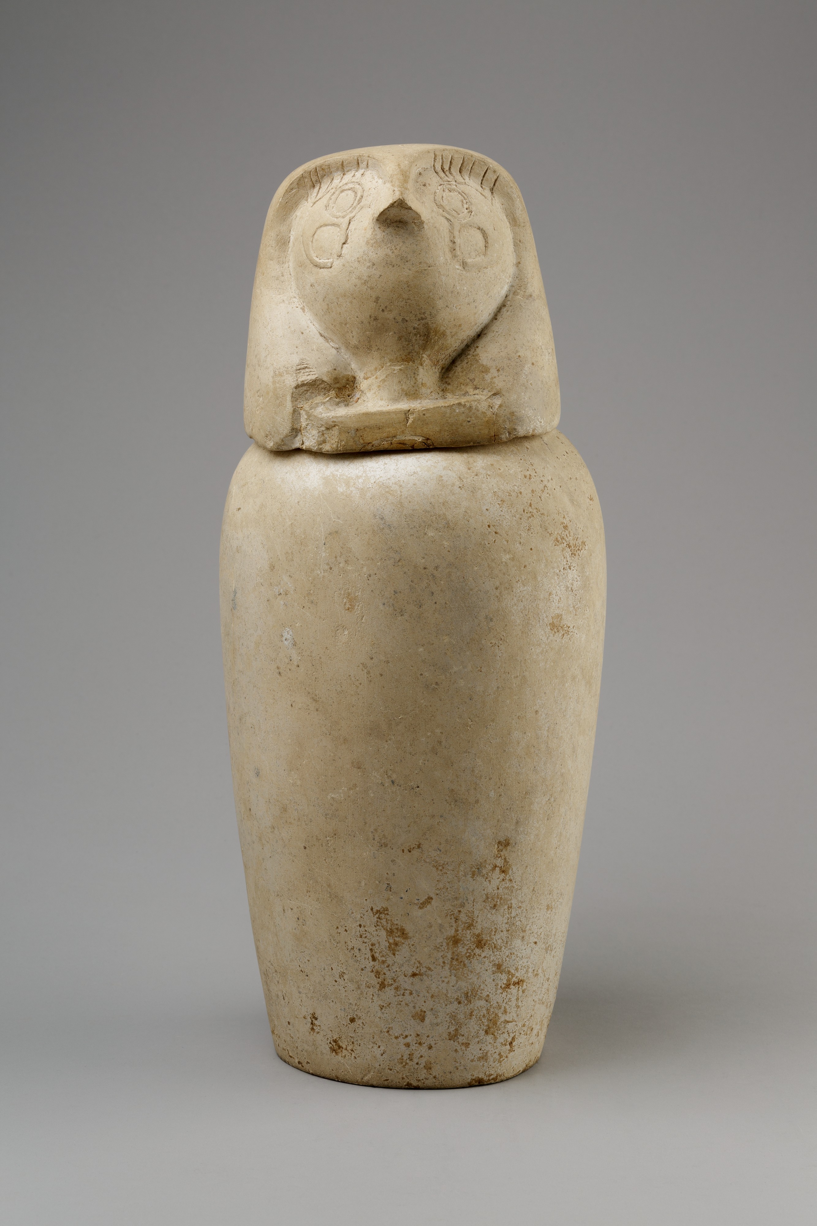 Canopic jar with falcon head (Qebehsenuef)