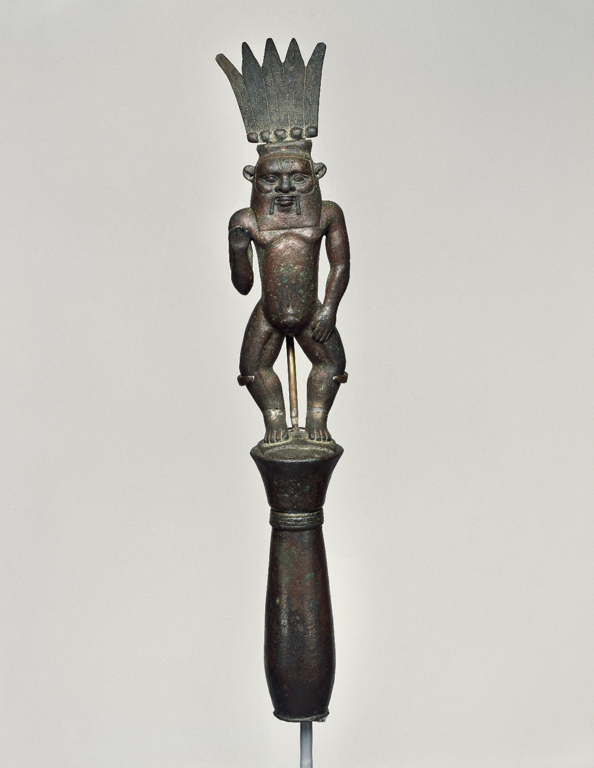 Finial with Figure of the God Bes