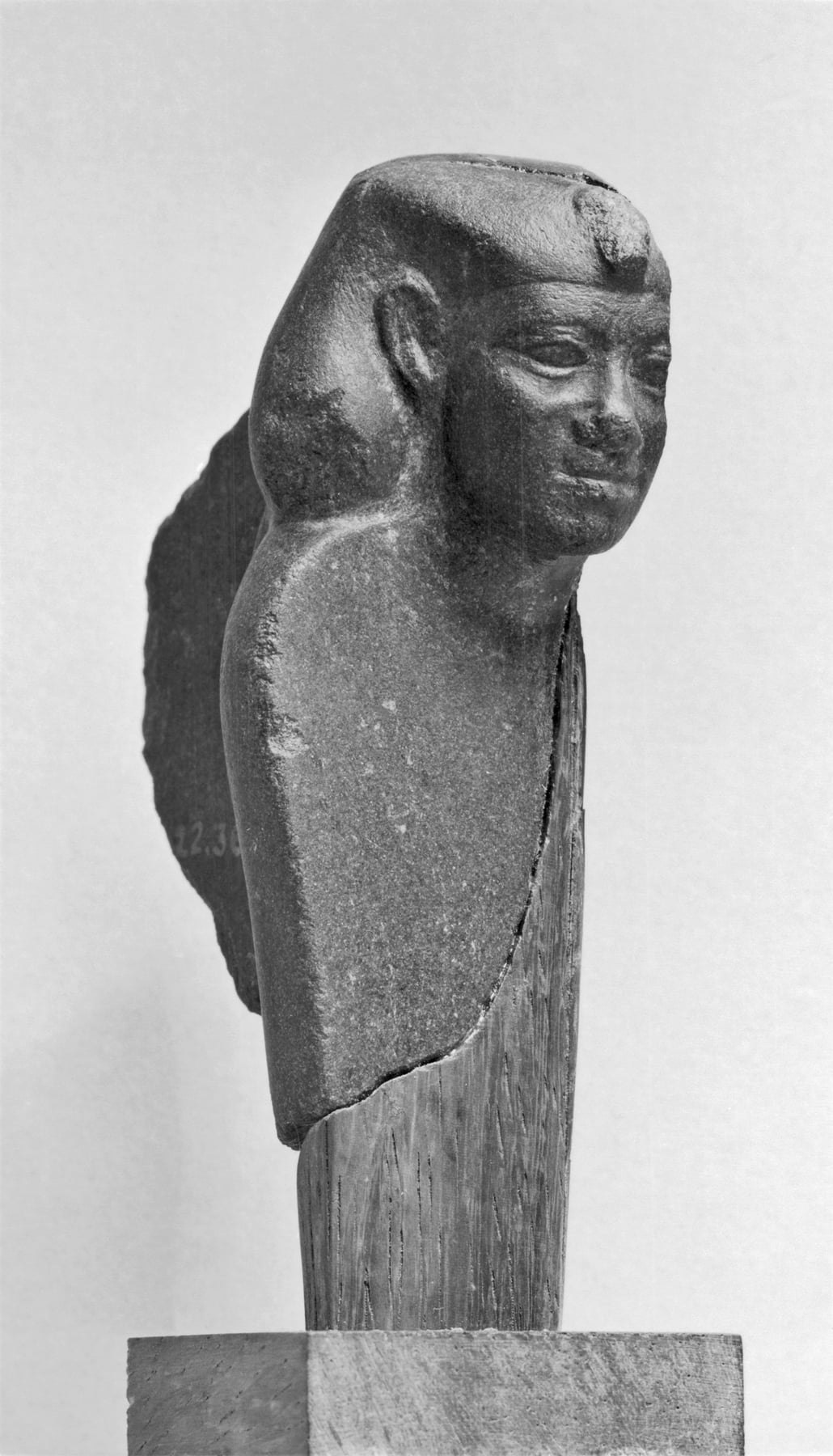 Fragment of a Uraeus with the Head of a King