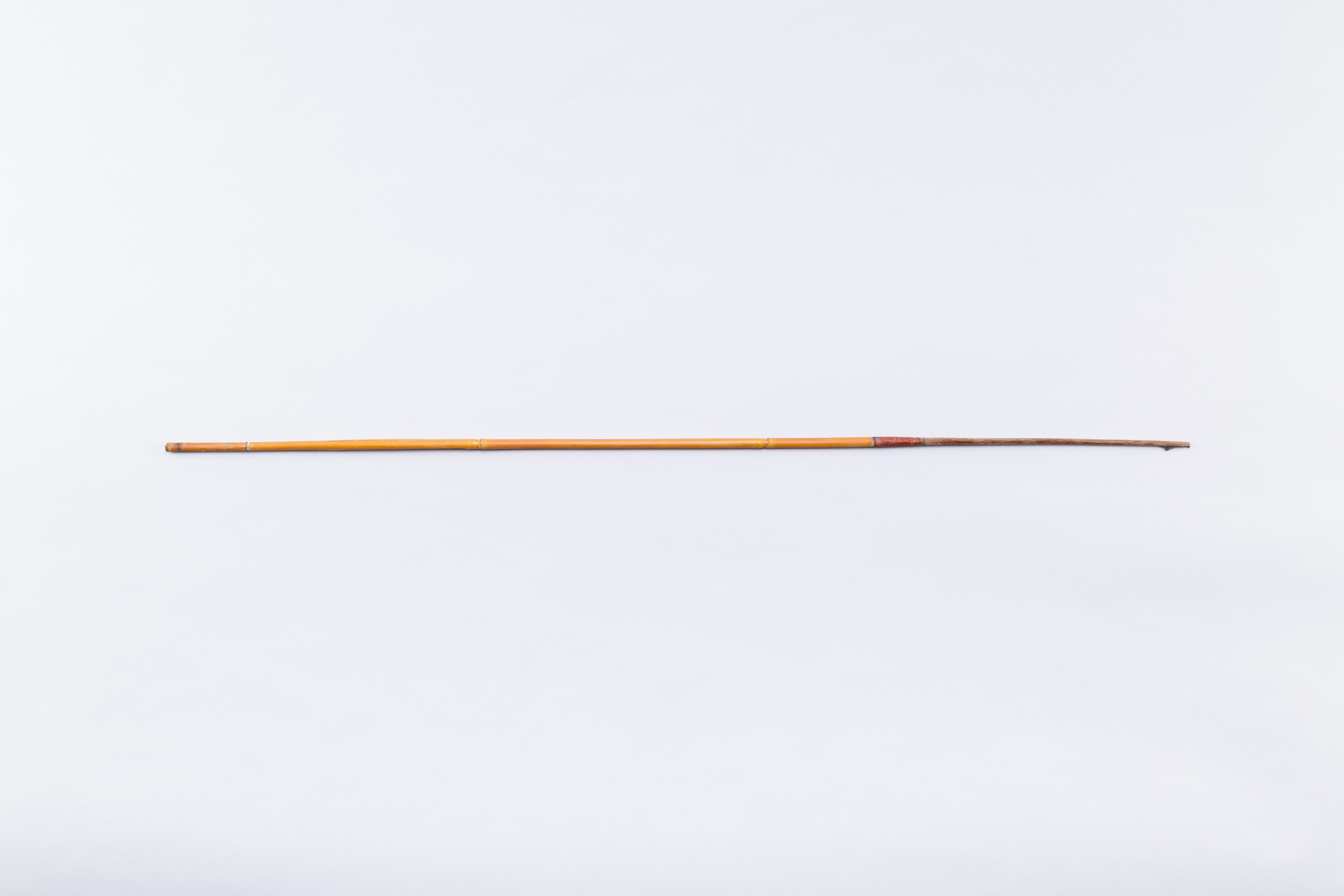 Arrow with a broken shaft and composite stone tip