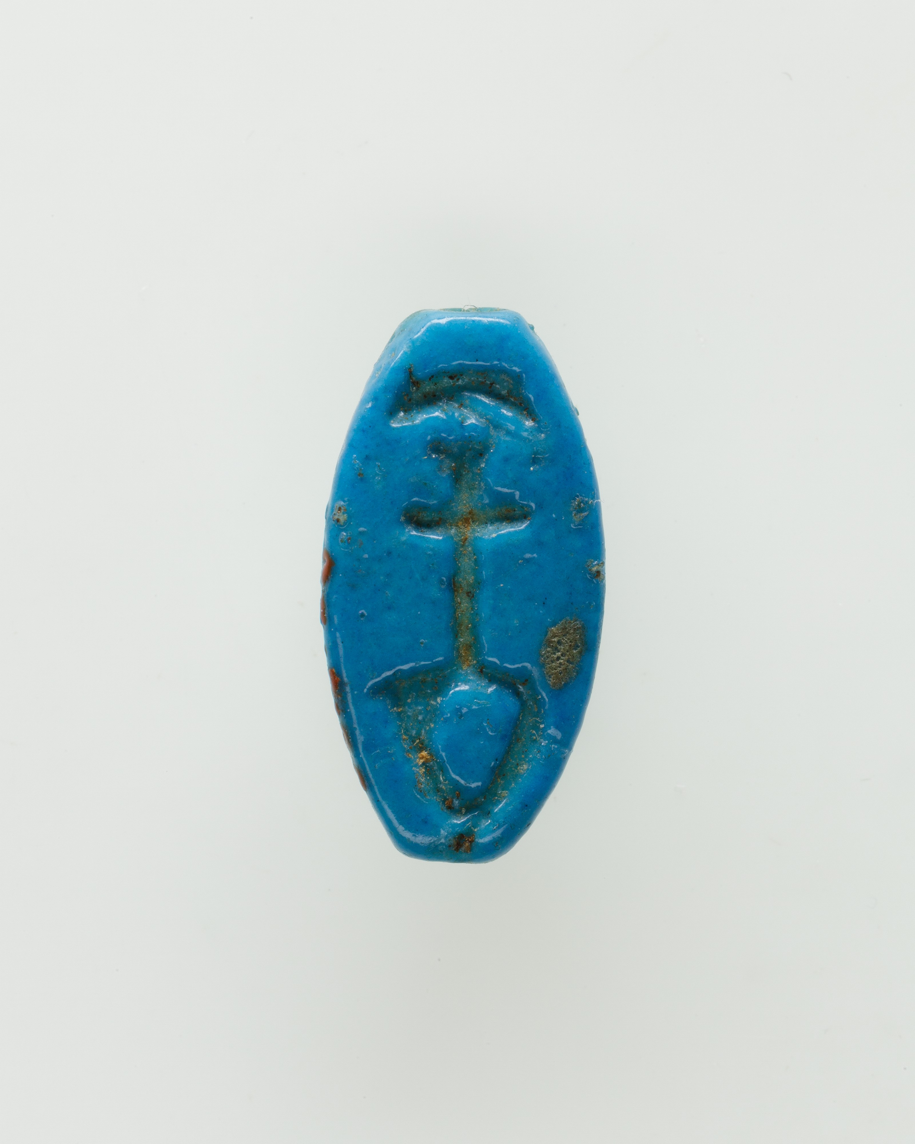 Cowroid Inscribed with a Nefer Hieroglyph