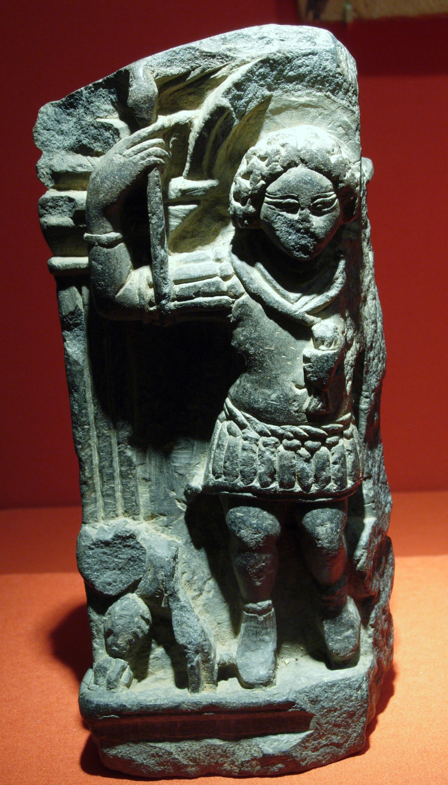 Fragment of a Stela with a Military God