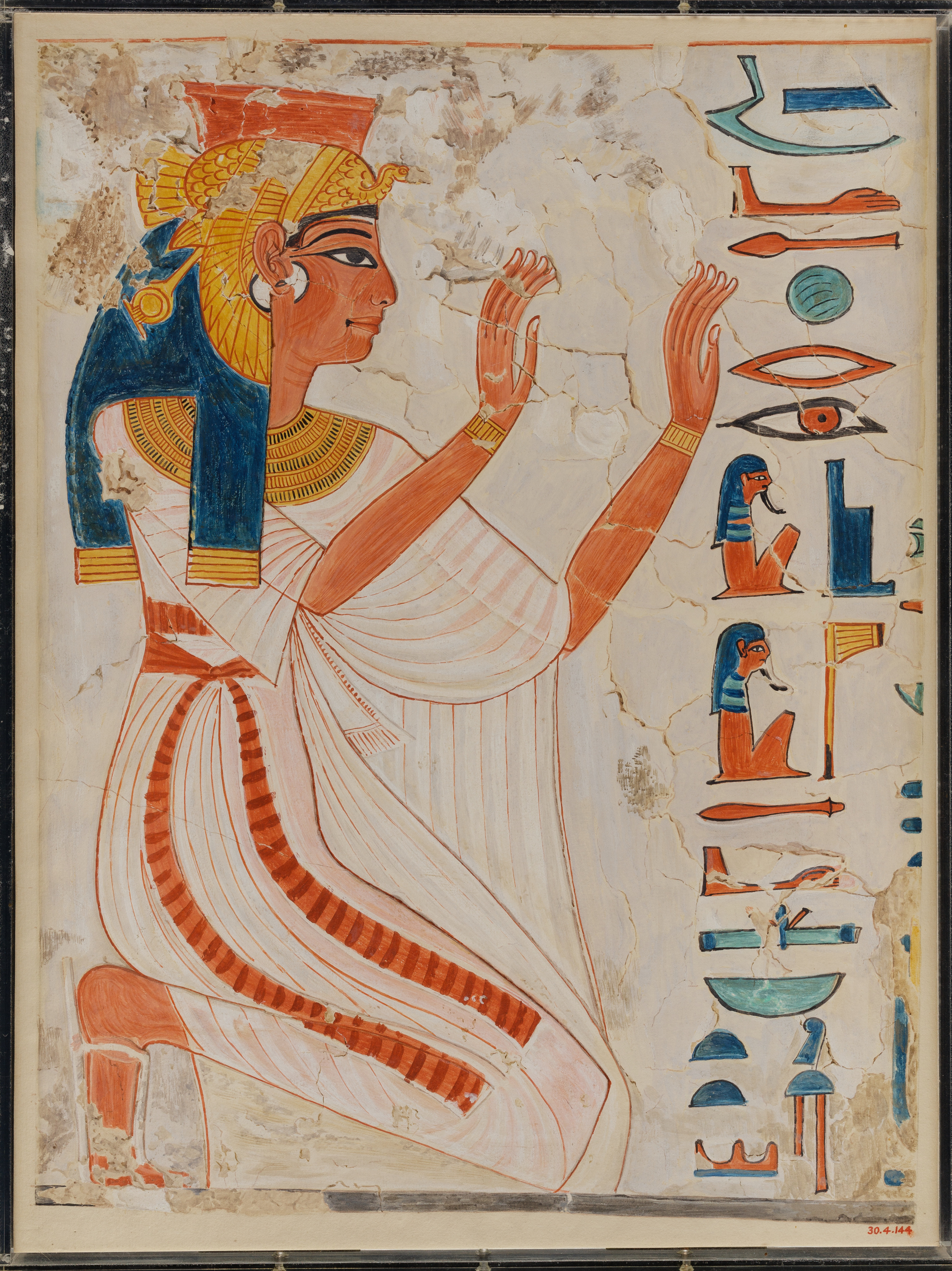 Queen Nefertari Kneeling in Adoration, Tomb of Nefertari