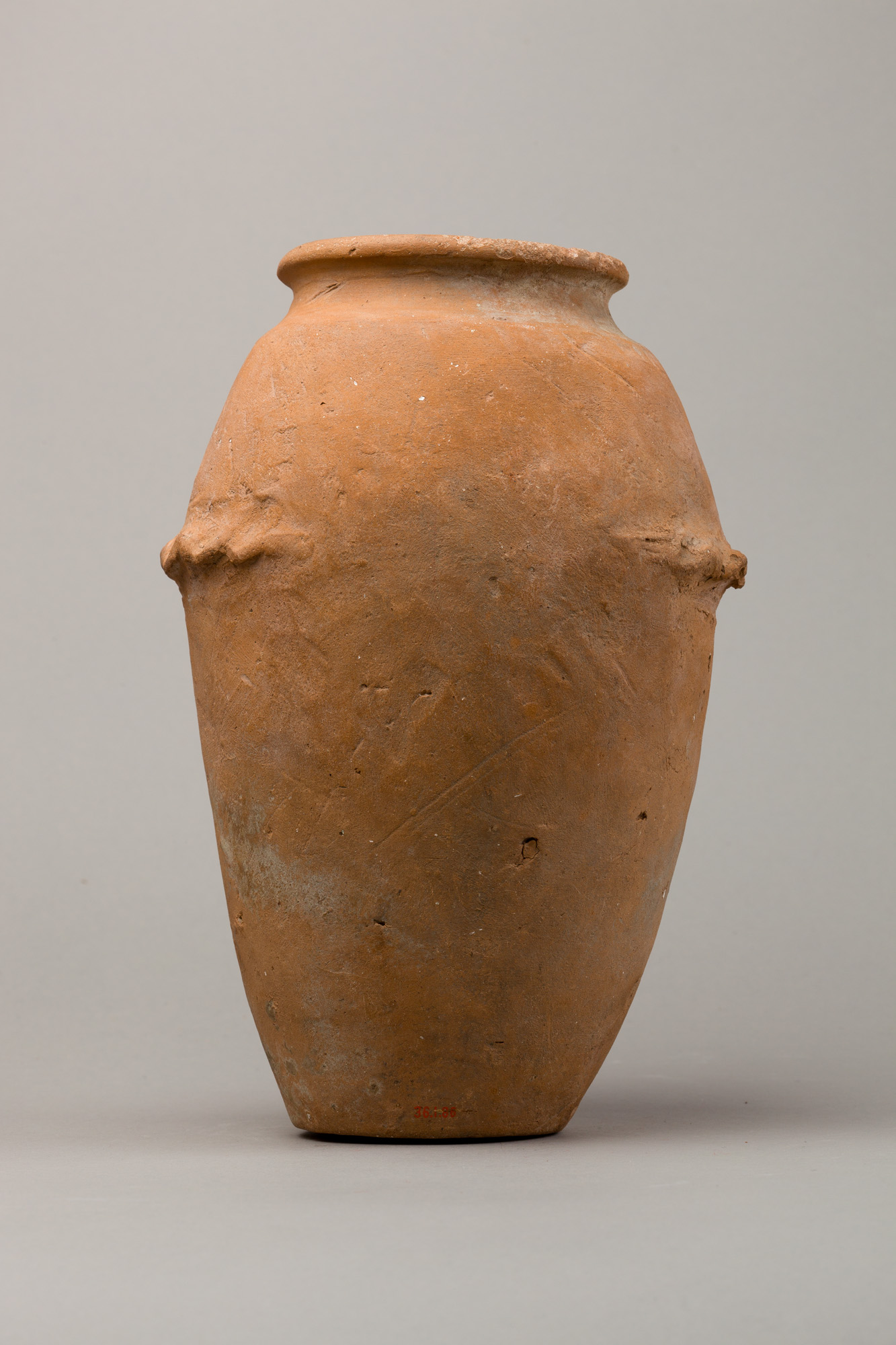 Wavy-handled jar