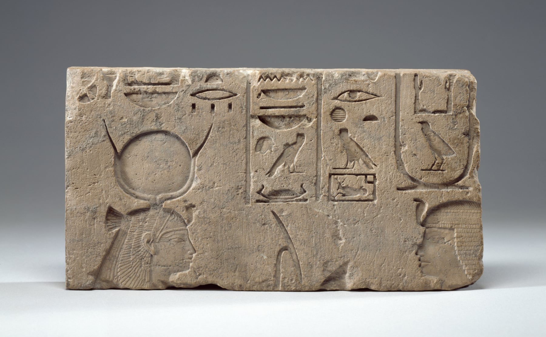 Relief with Hathor and King Necho II