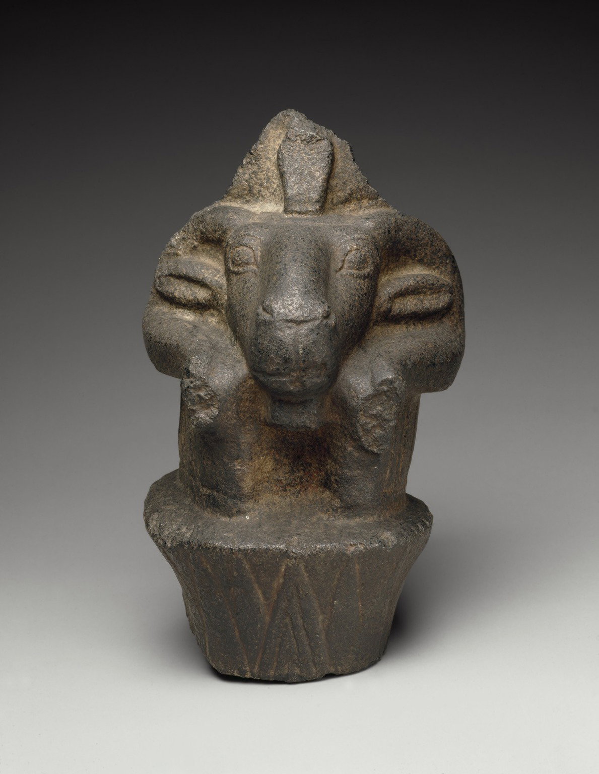 Ram-Headed Lotus Column (Amun)