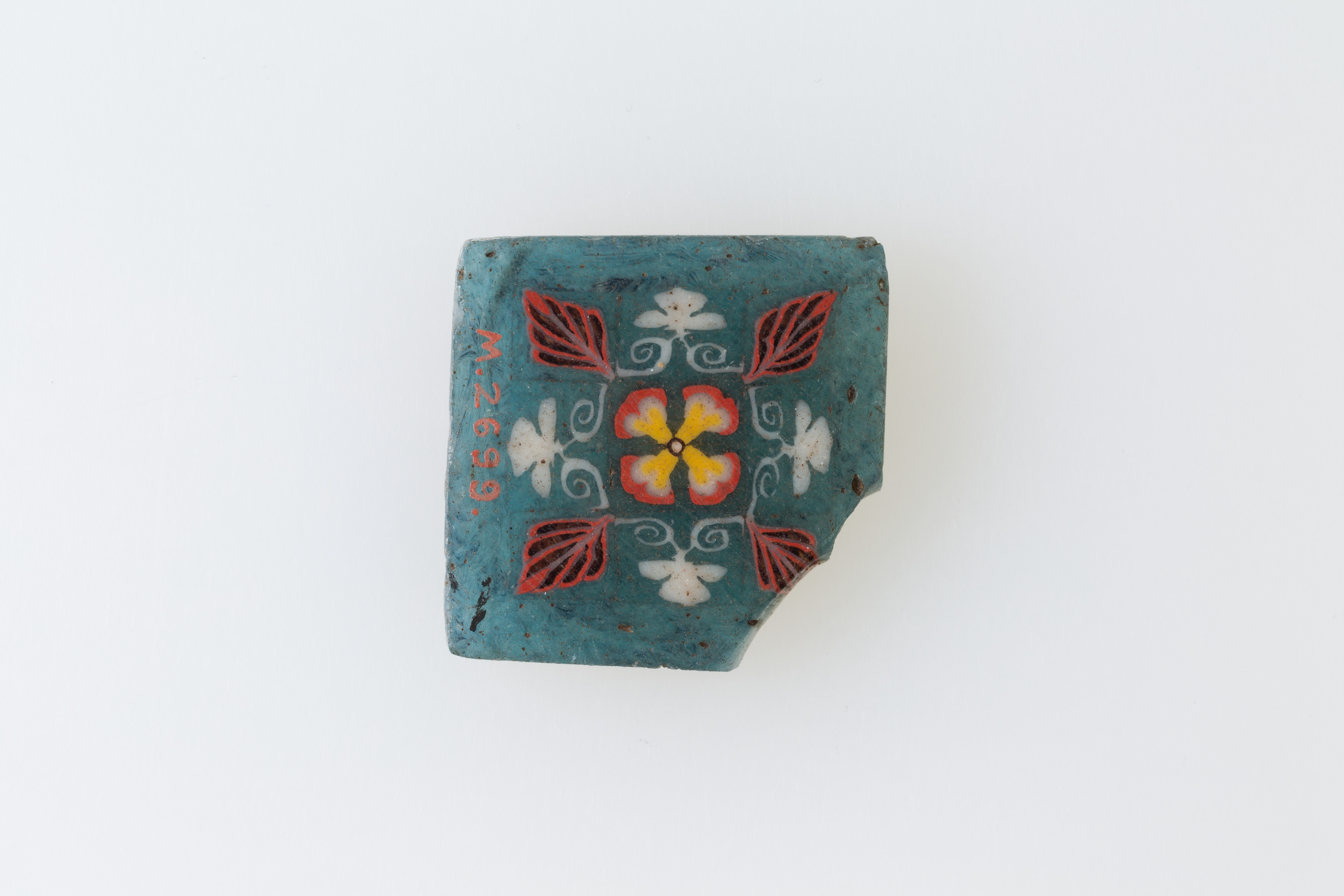 Inlay, floral square