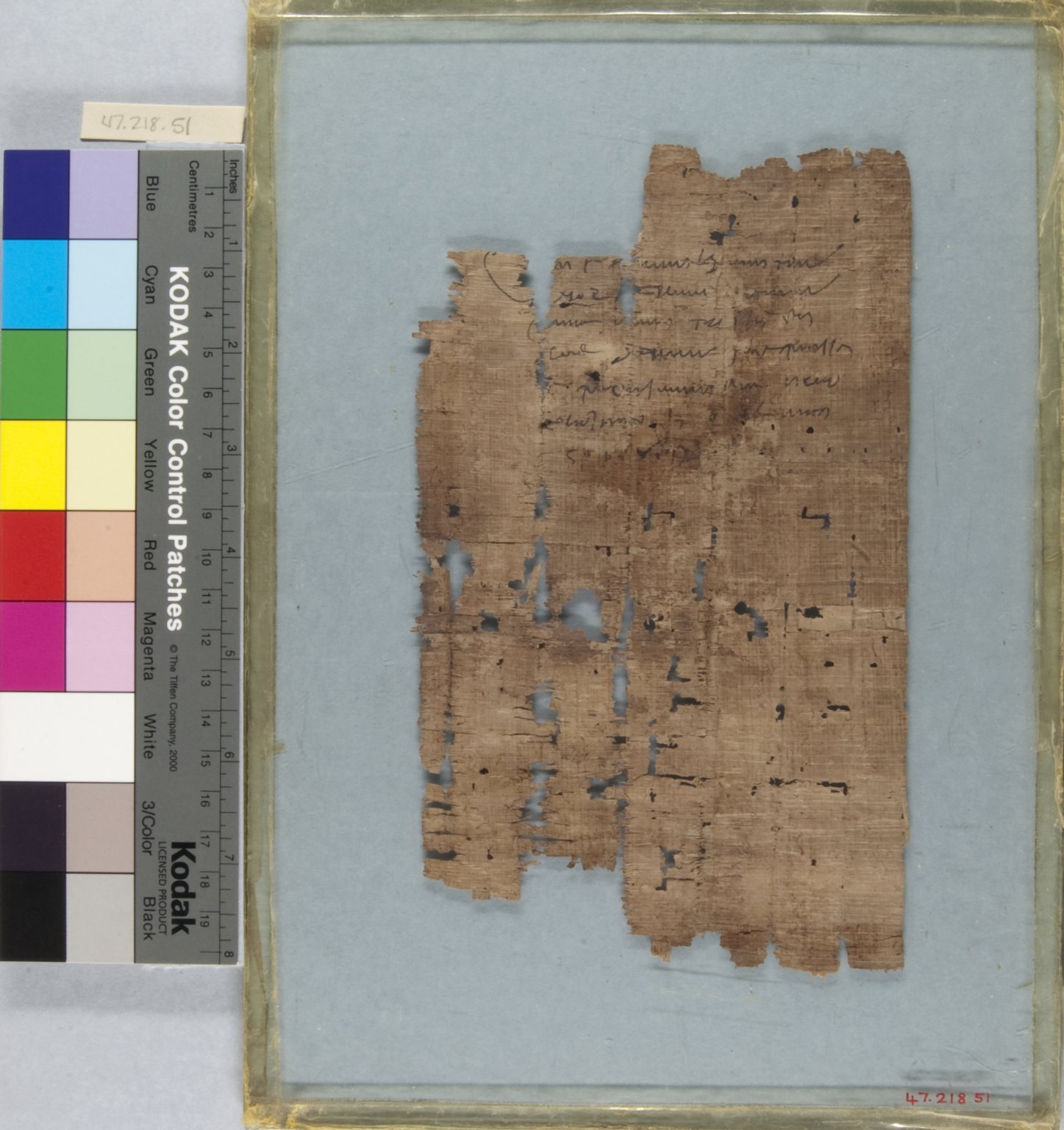 Papyrus Inscribed in Greek