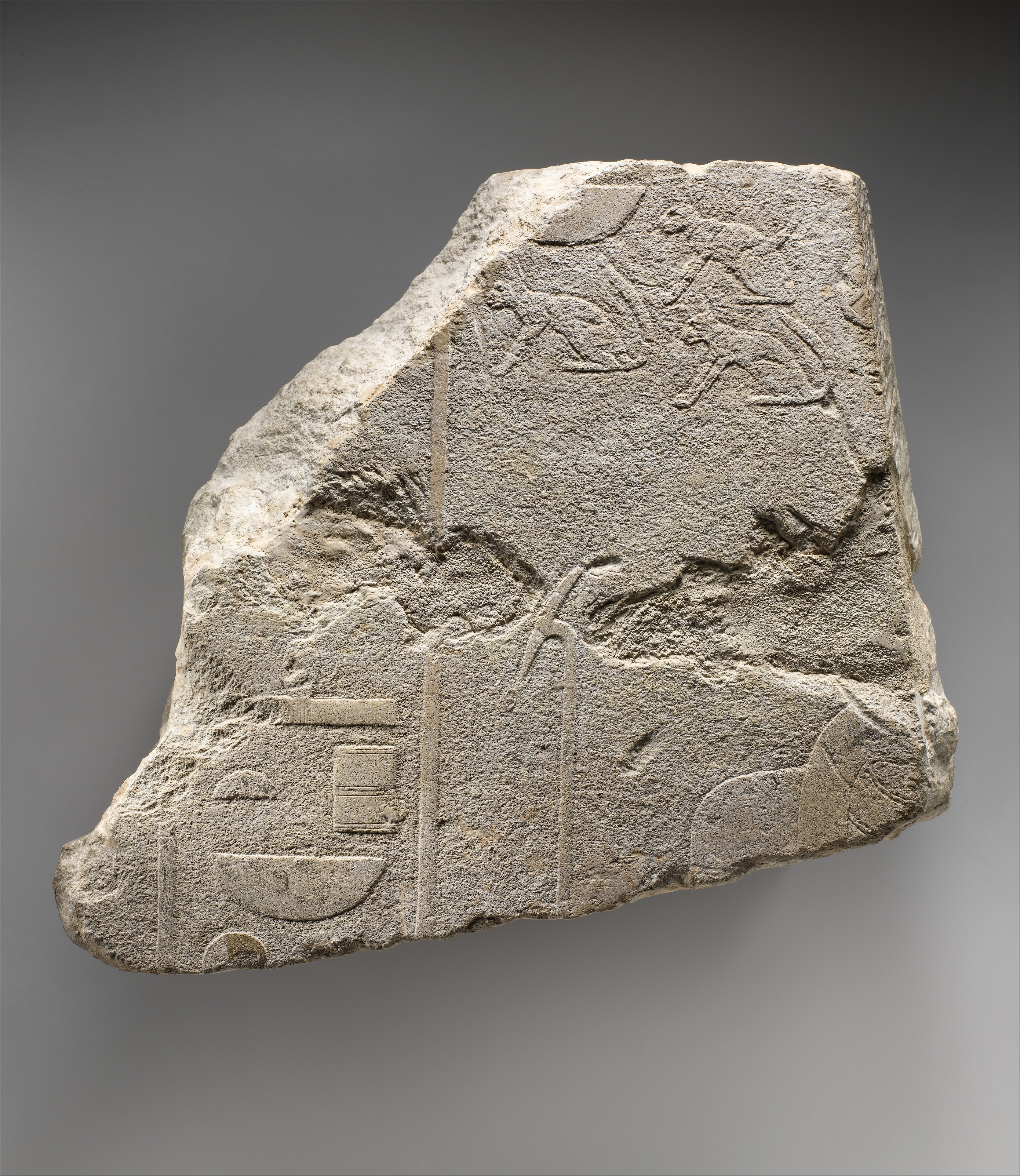 Relief with hieroglyphic label "Lord of Cats' Town"
