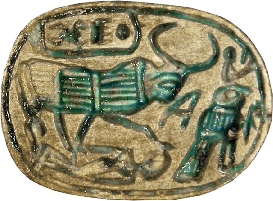 Scarab with King as Bull Motif