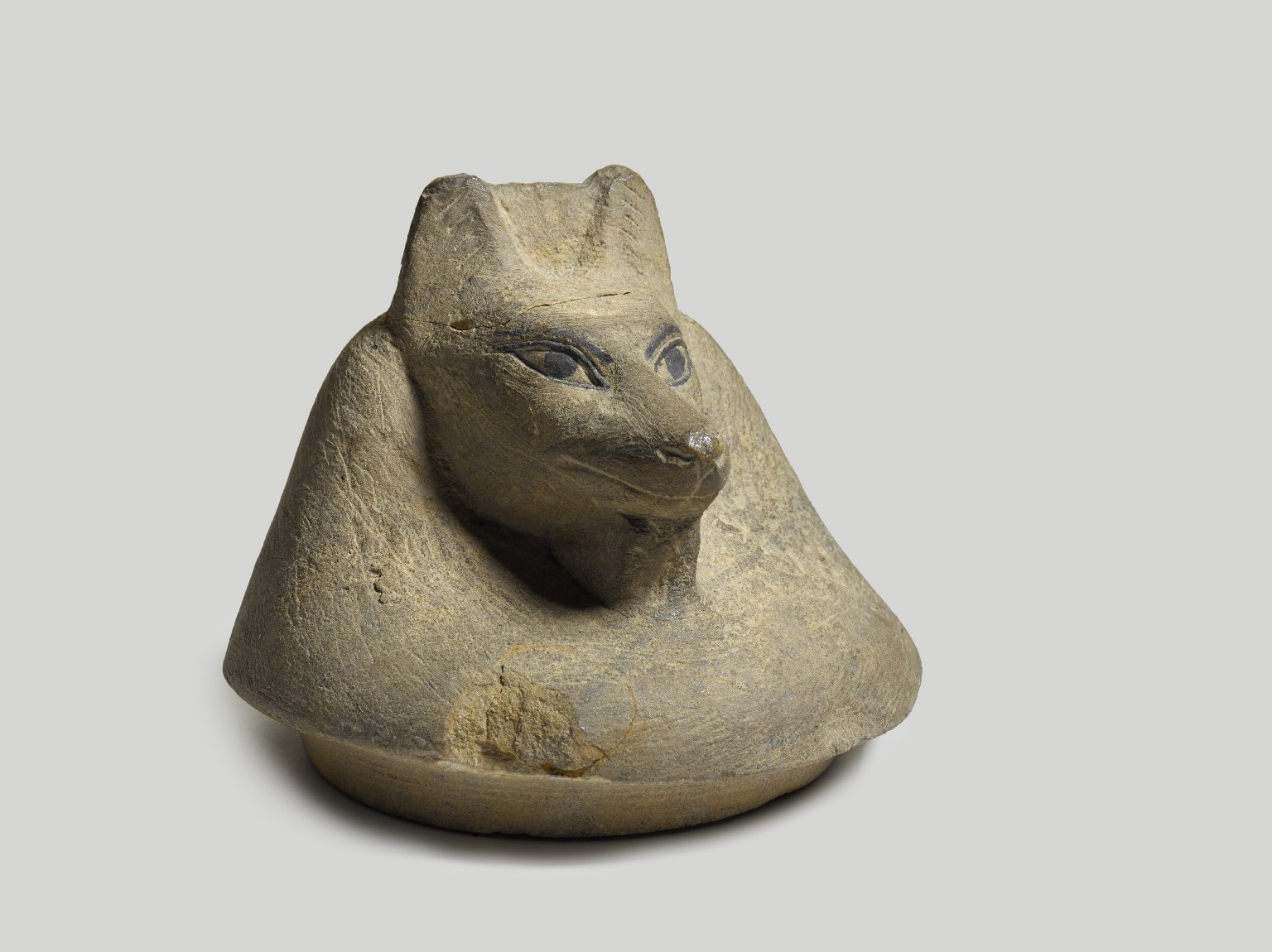 Jackal-Headed Cover of Canopic Jar