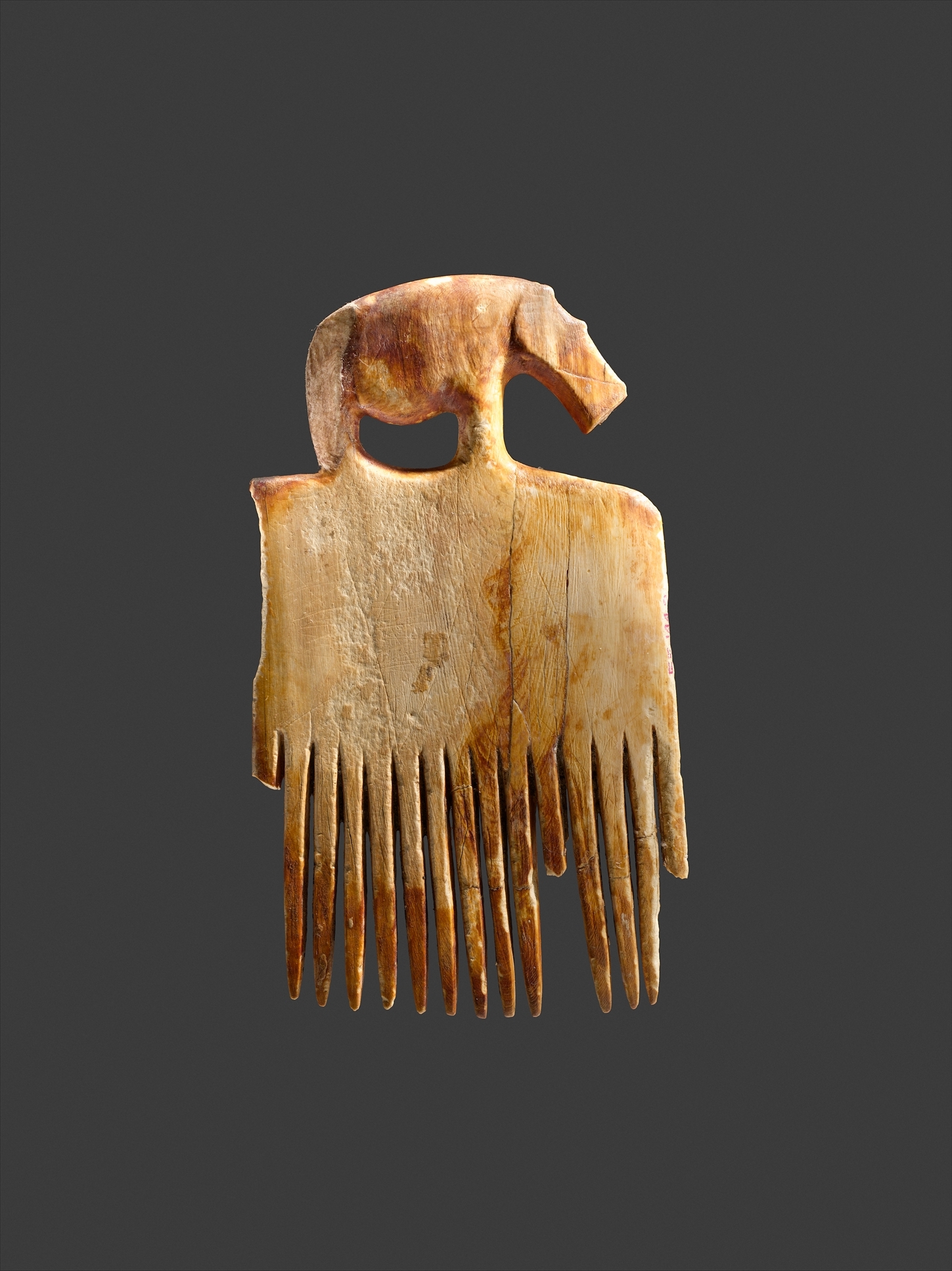 Comb decorated with a hippo