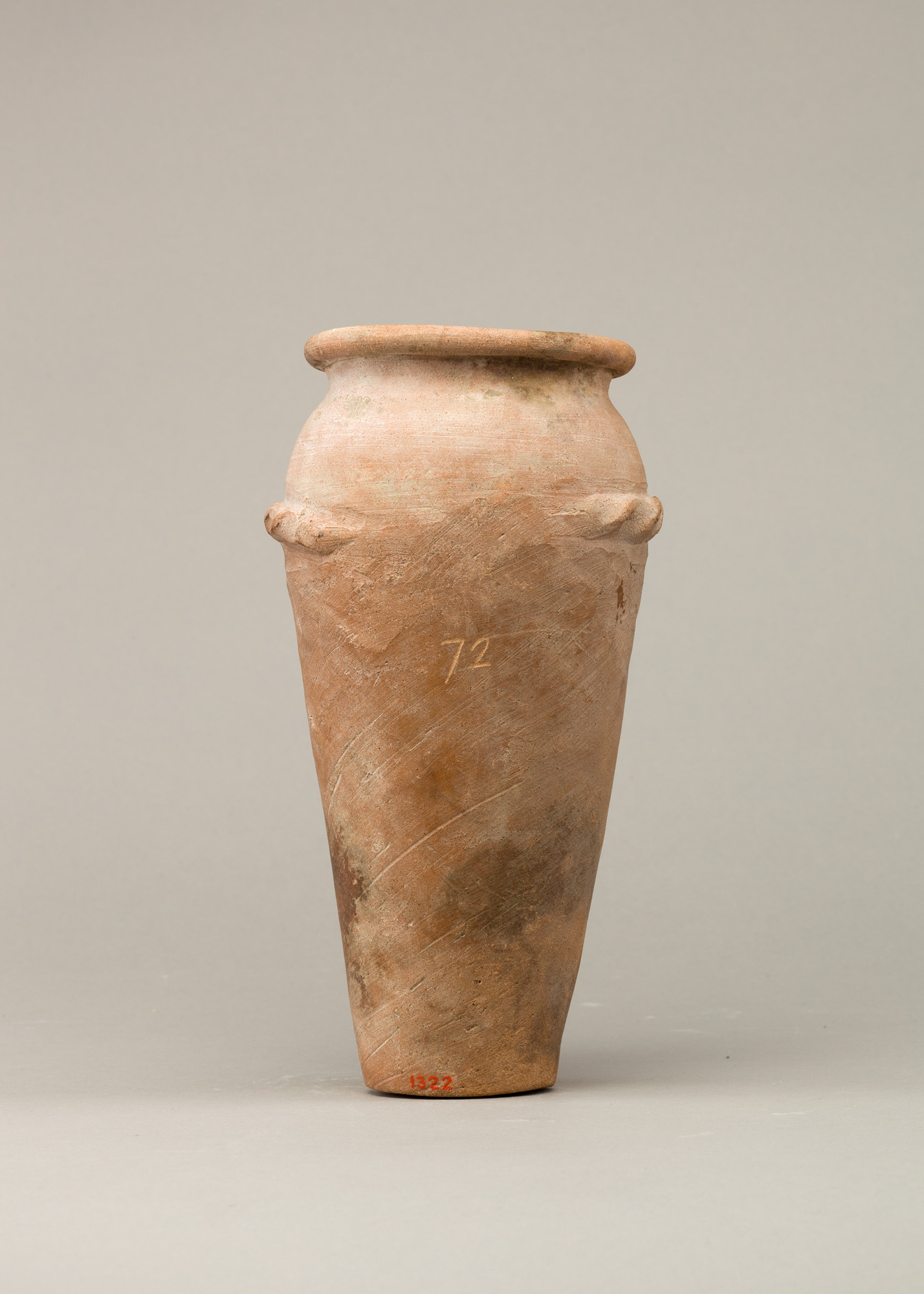 Wavy-handled jar