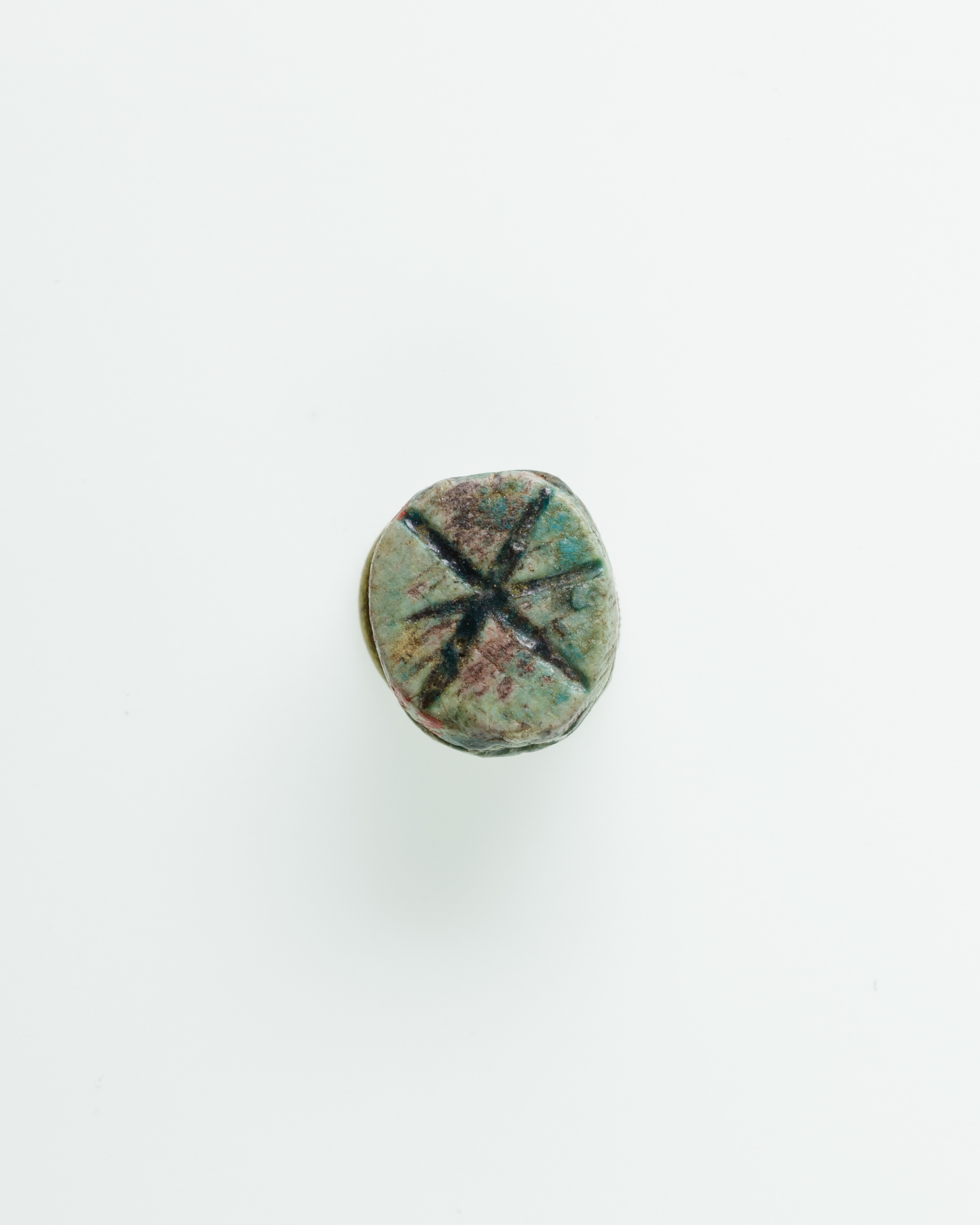 Scarab Decorated with Crossing Lines