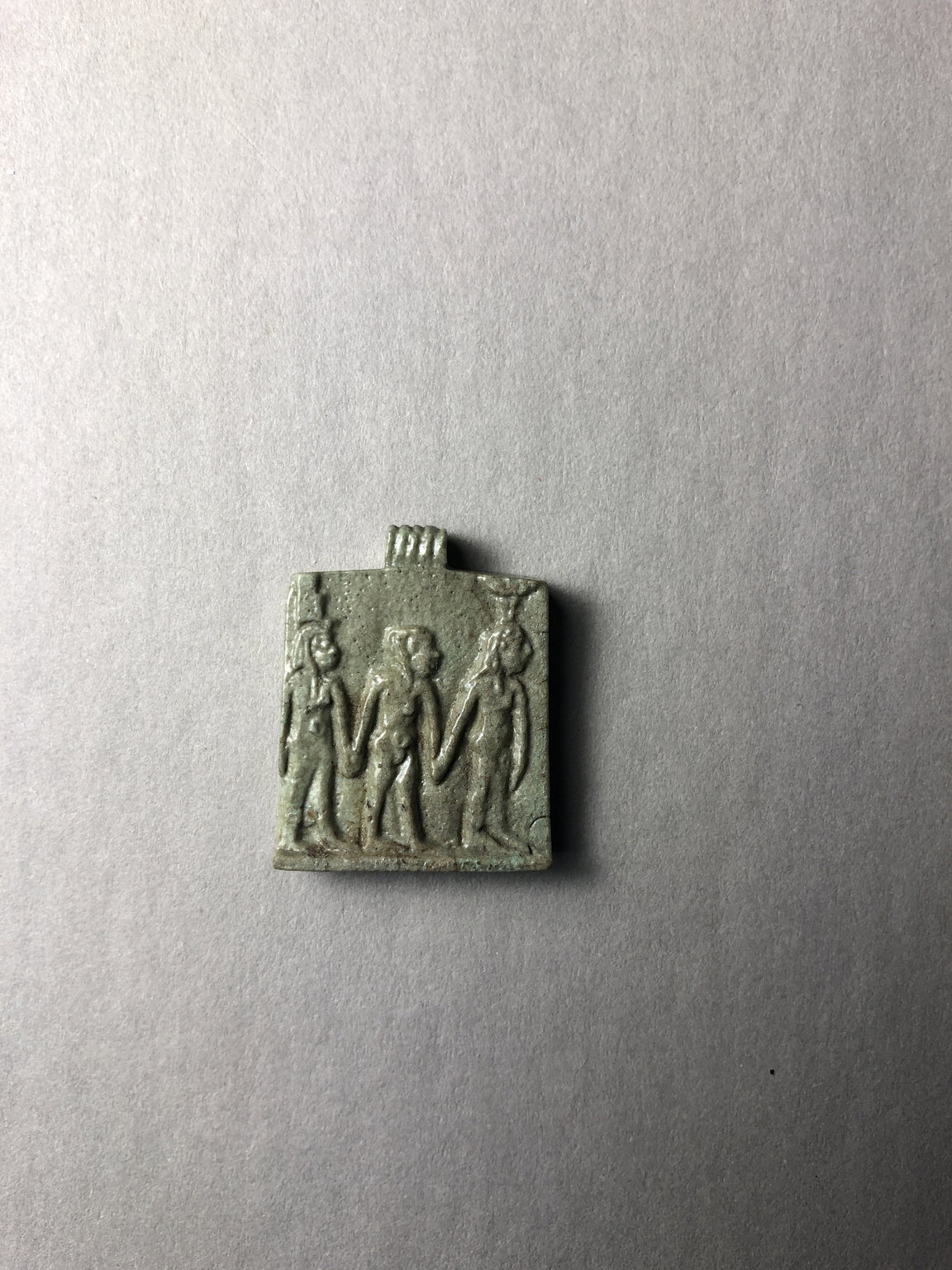 Plaque with Isis, the Child Horus and Nephthys
