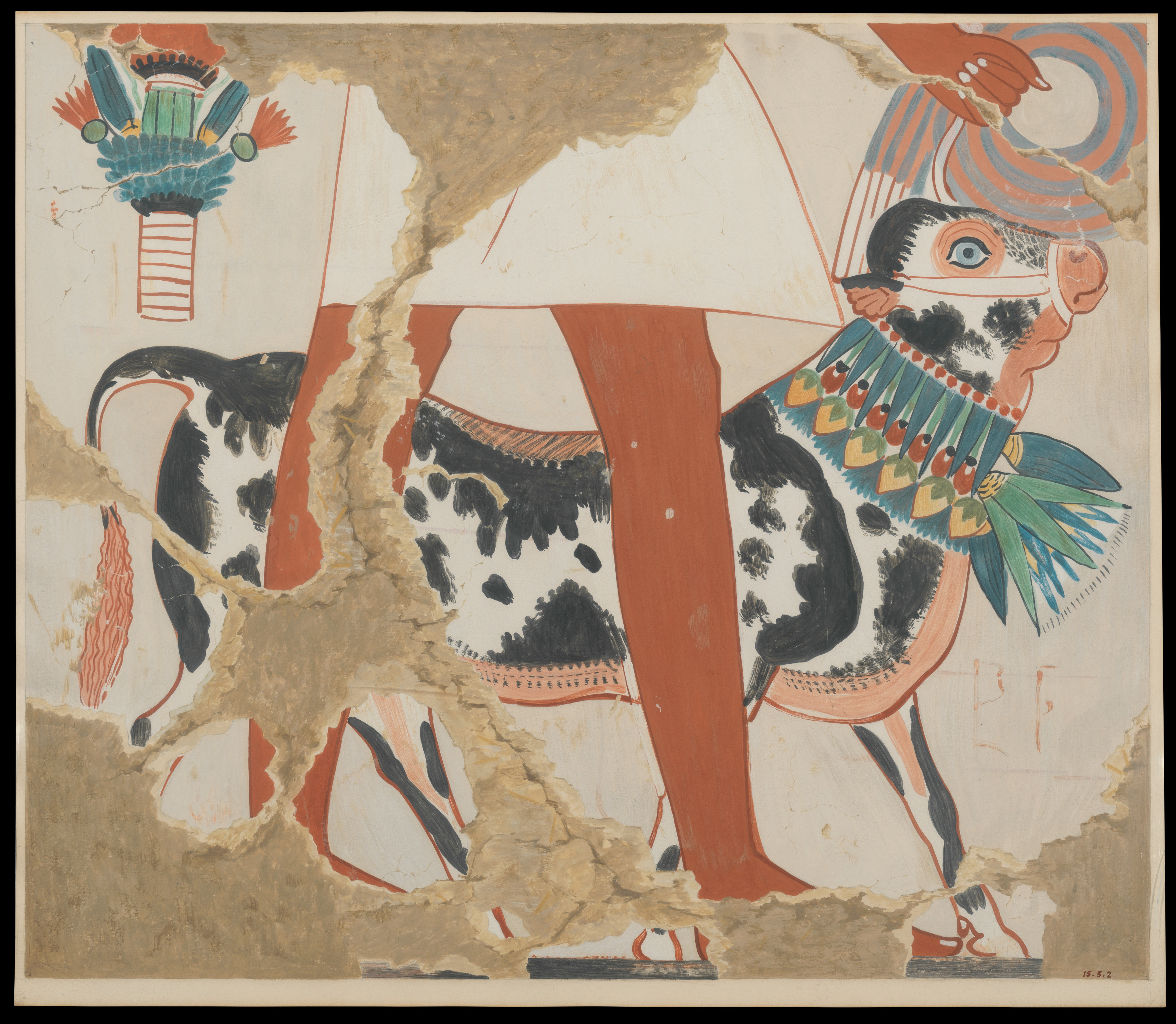 Detail of a Bull from a Procession of Offering Bearers
