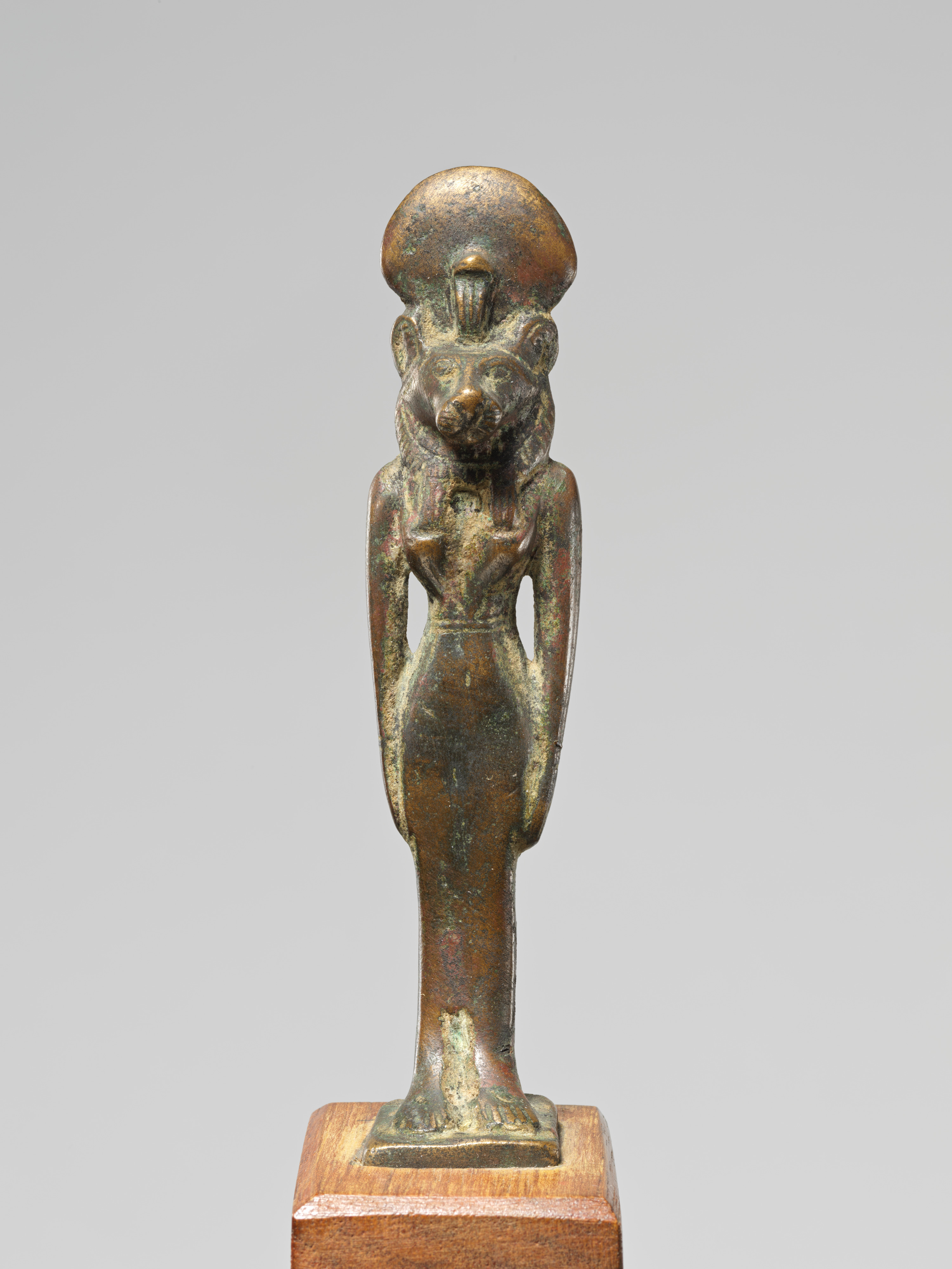 A lion headed goddess, possibly Wadjet