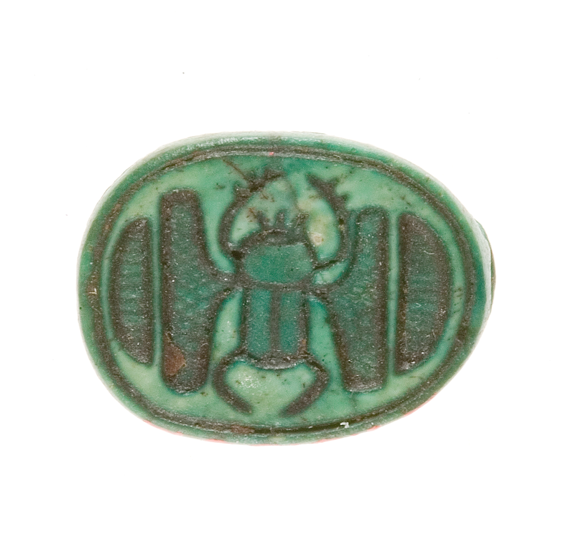 Scarab Inscribed with a Hieroglyphic Motif