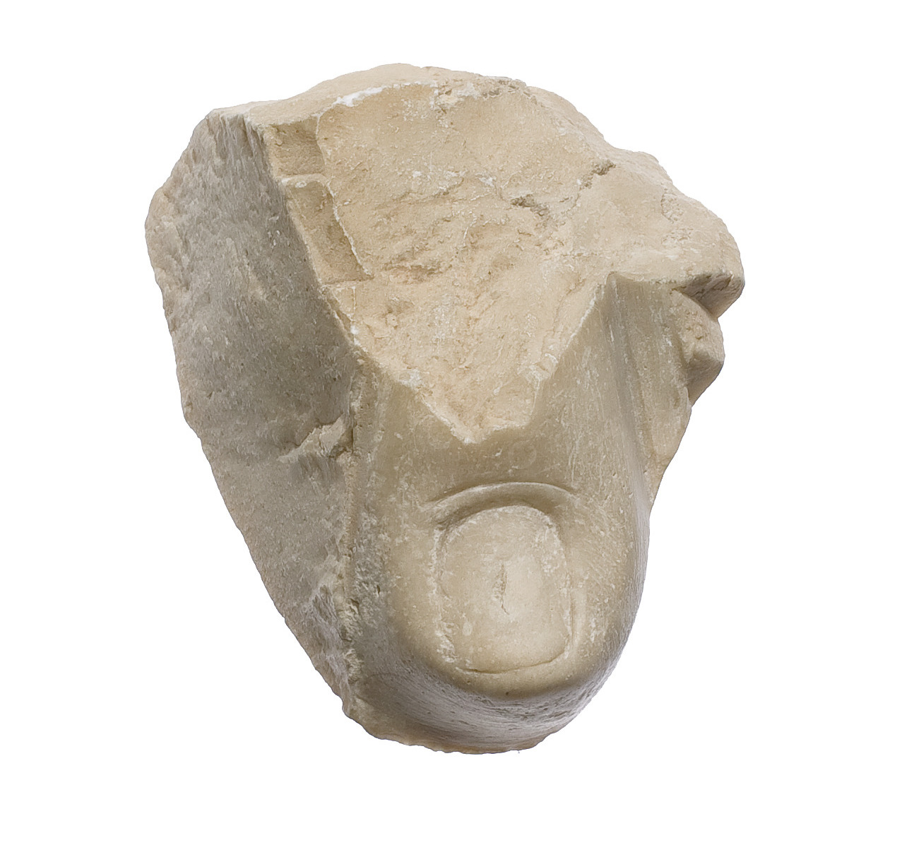 Toe of prostrate foot (?) of Akhenaten or Nefertiti