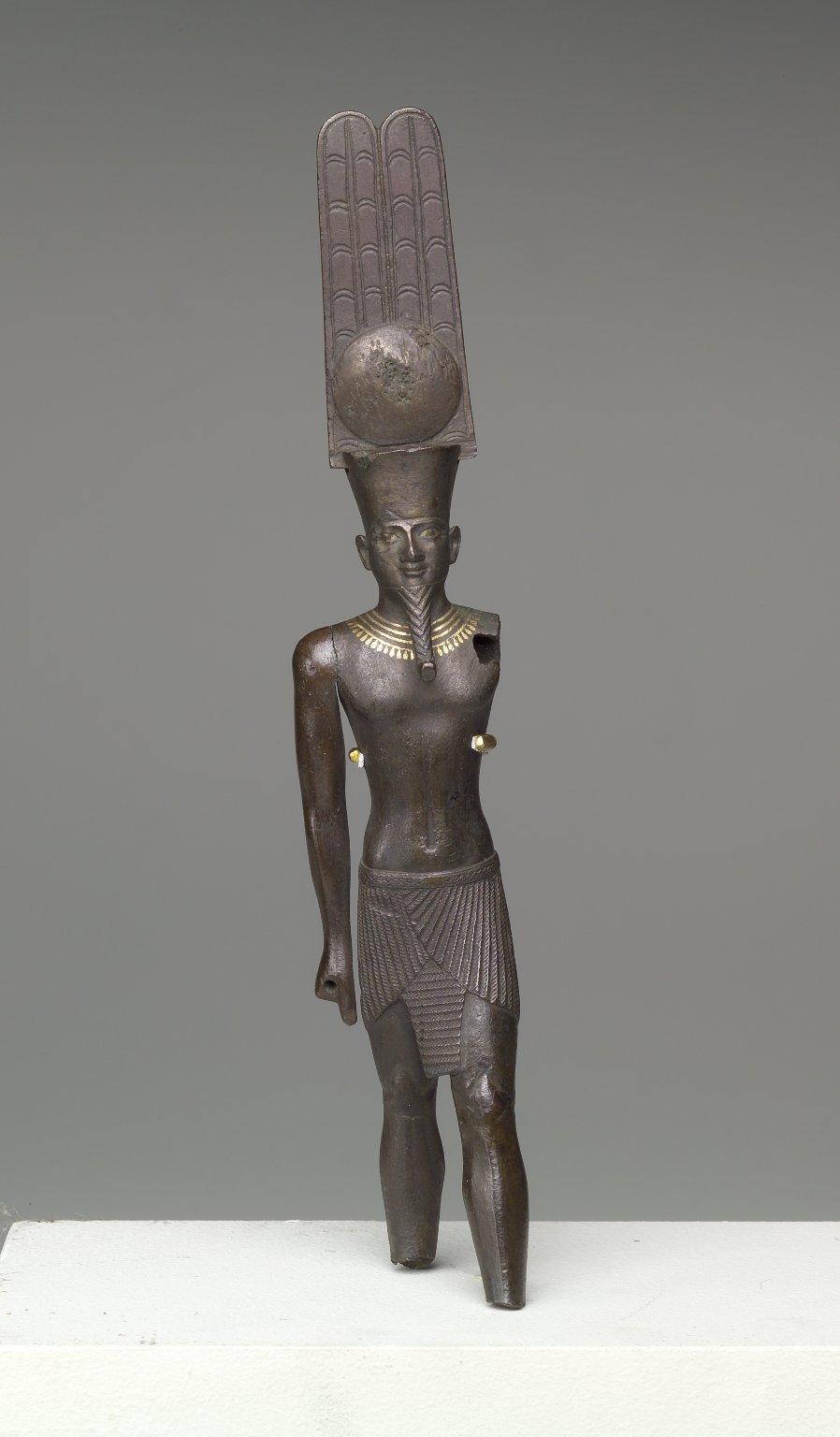 Amun-Re in a Crown with Tall Plumes