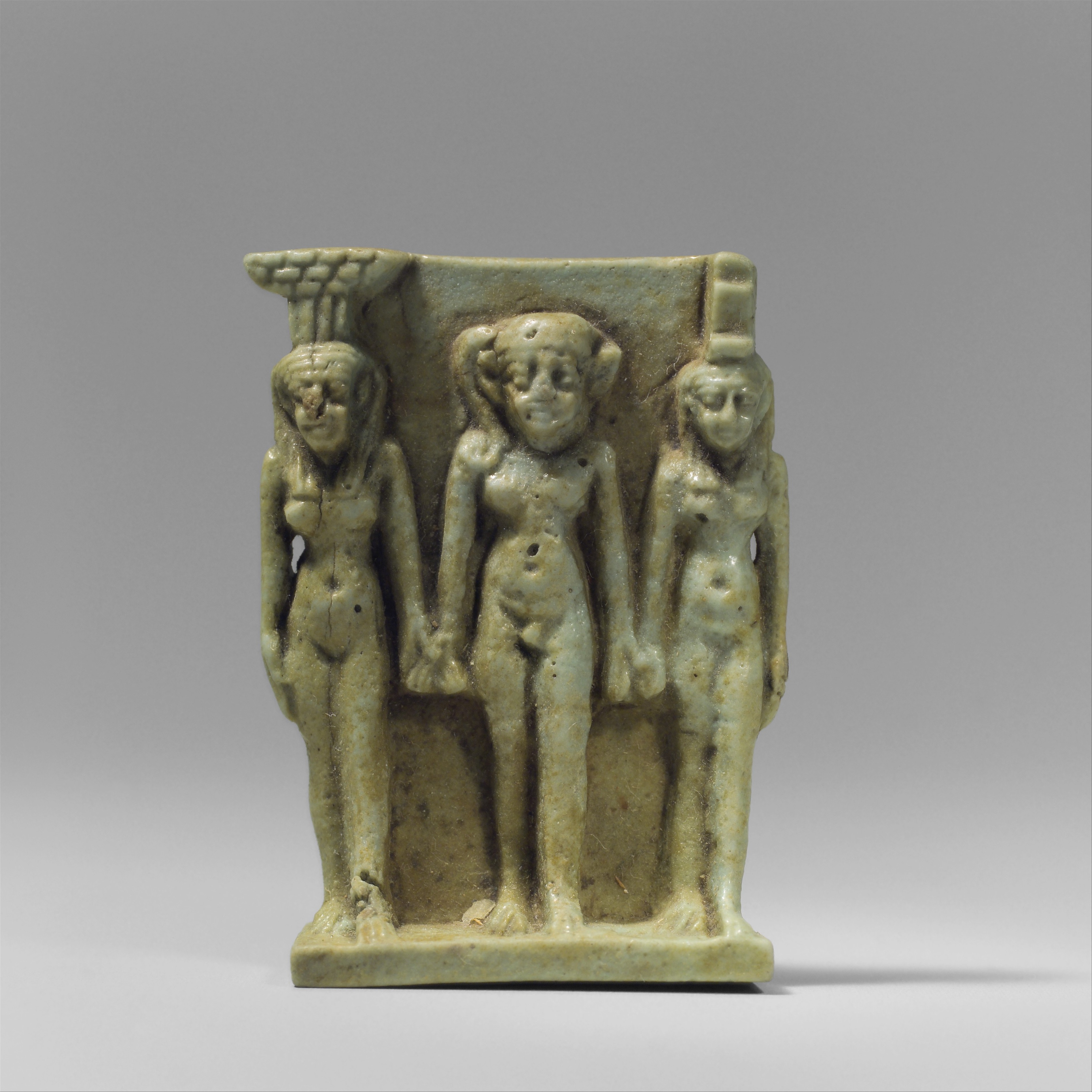 Nephthys, Horus, and Isis Amulet