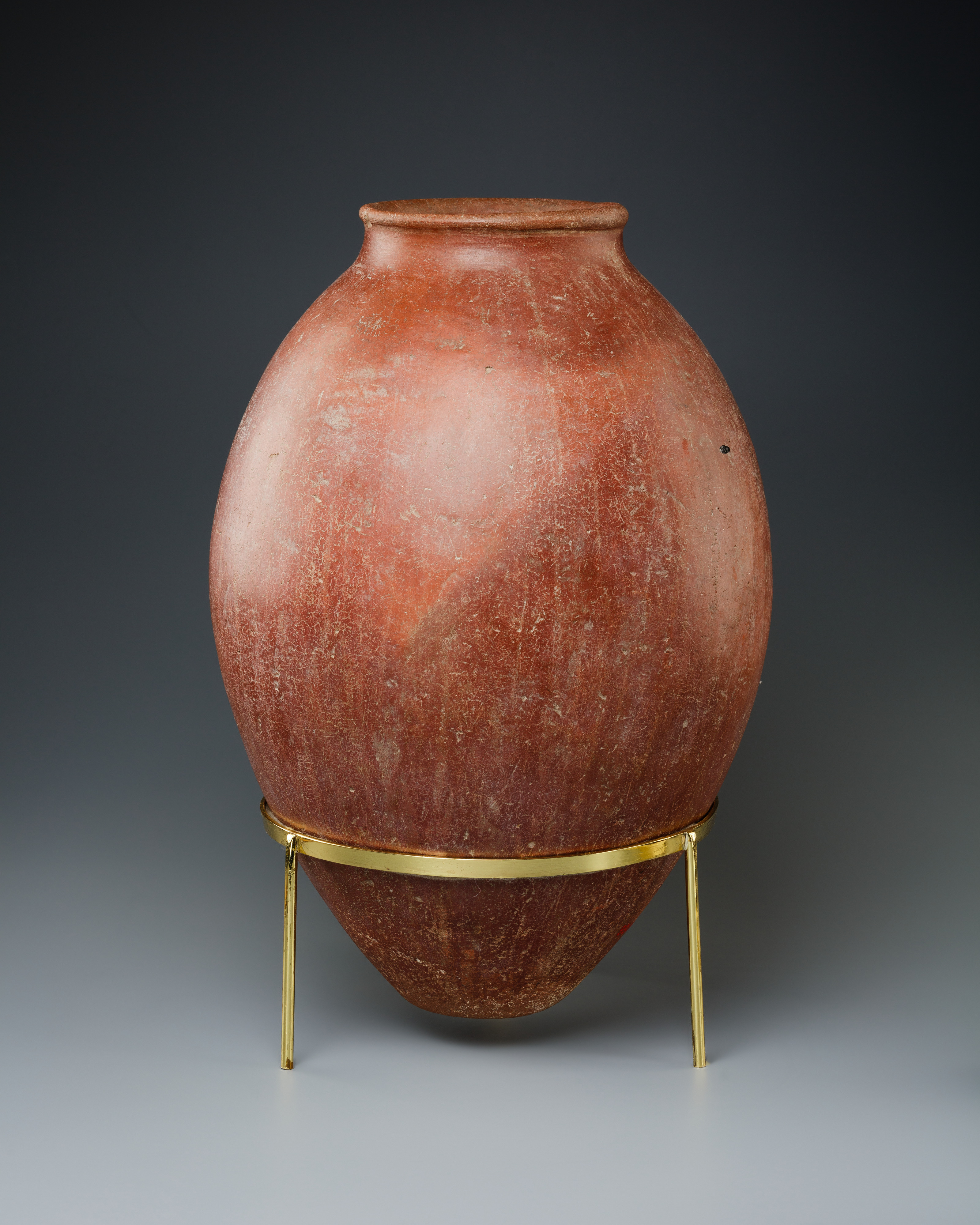 Red polished ware jar