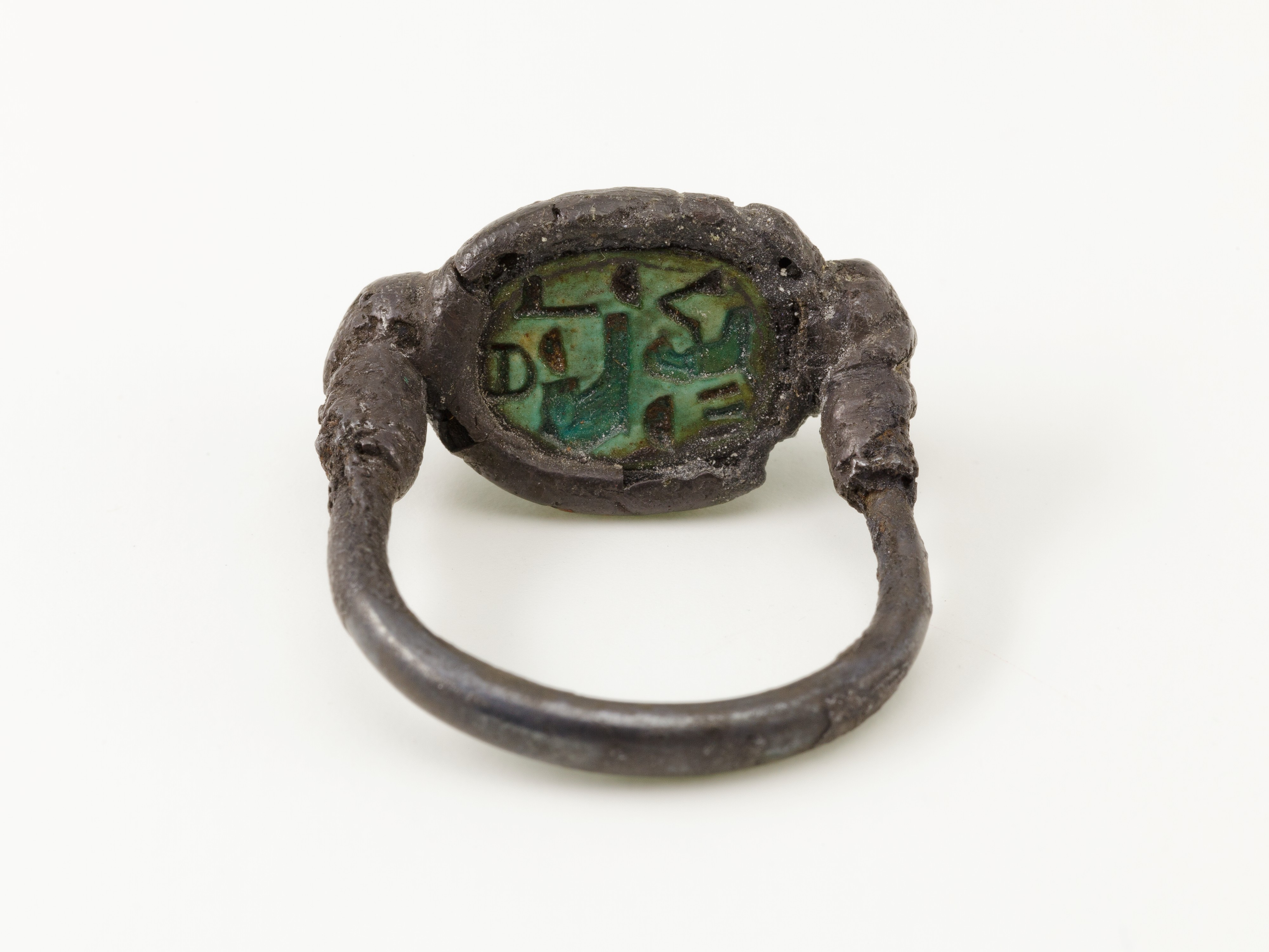 Scarab Finger Ring Inscribed "God's Wife Hatshepsut"